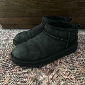UGG Black Suede Boots